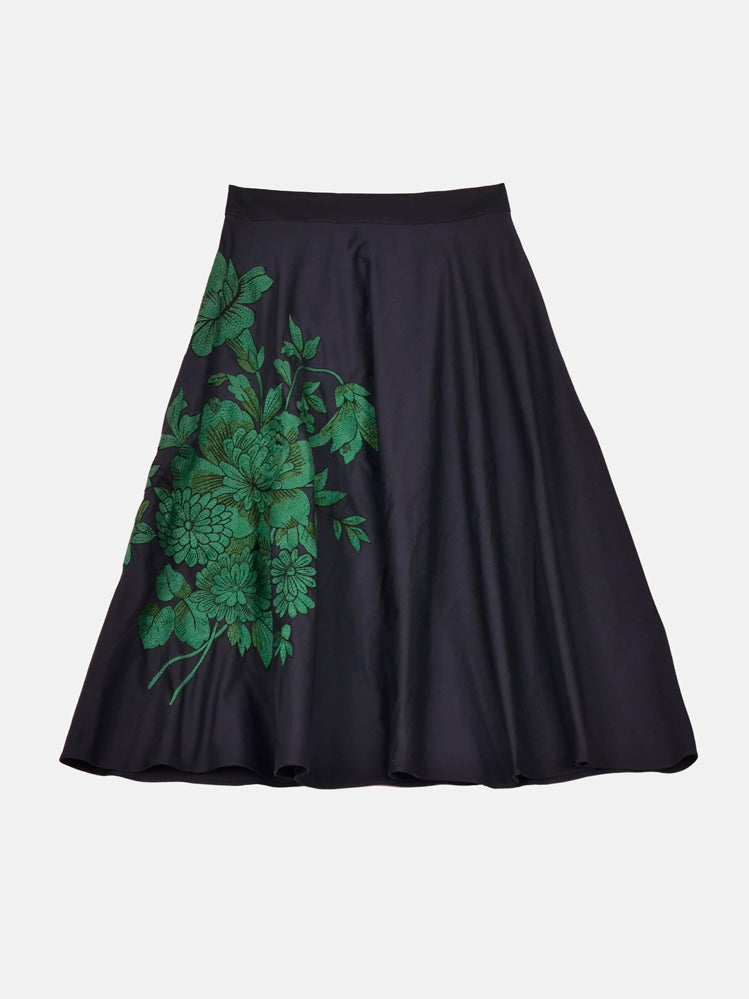 MII Mii à table Jupe Corfou coton fleur verte