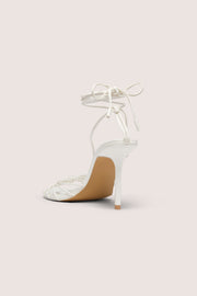 Oh Polly Shoes Sandales Sora 16043 Blanches Talon 10cm
