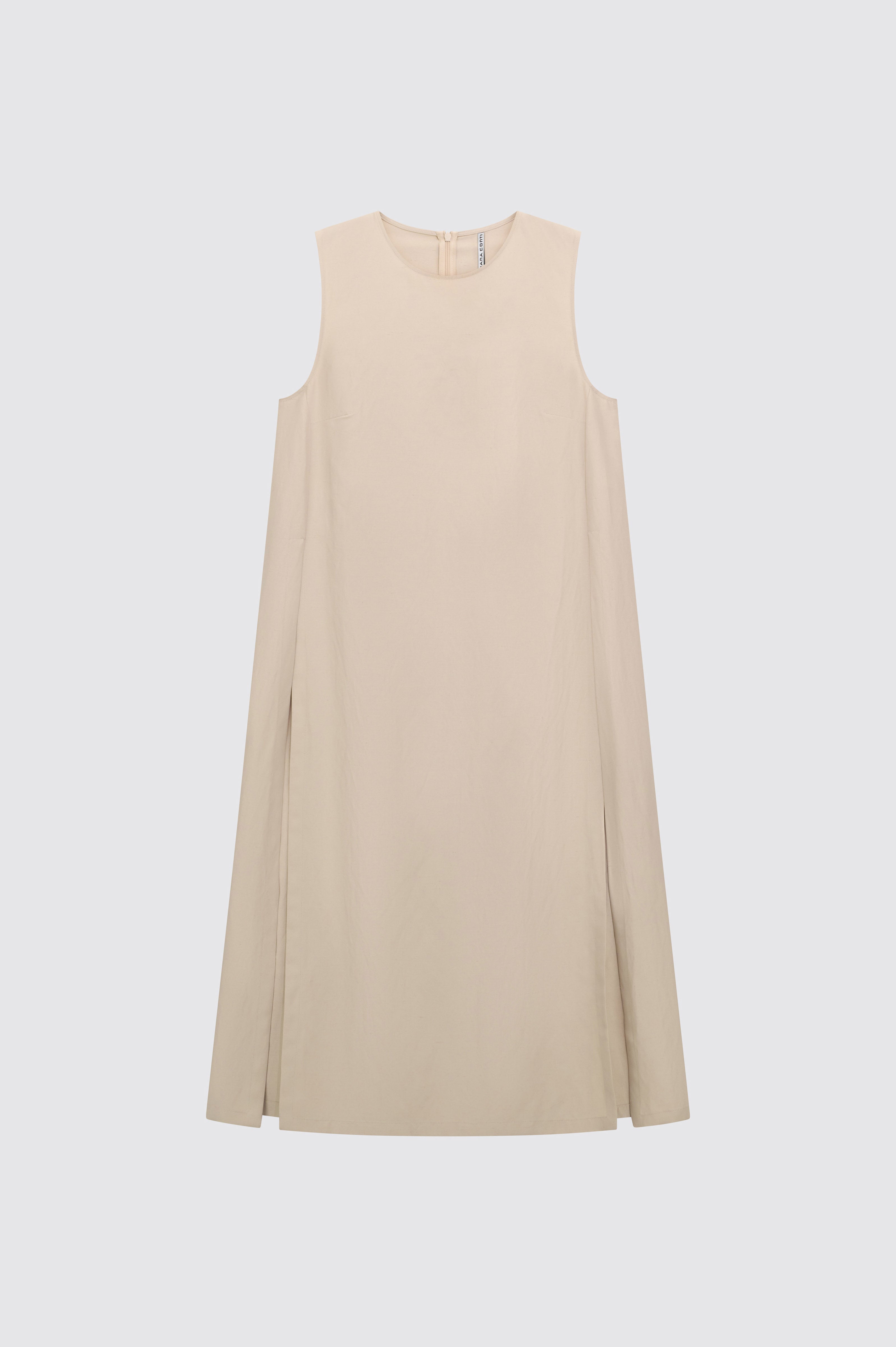 Liviana Conti Kirsten gilet long beige viscose lin