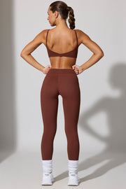 Oh Polly Change BT0895 legging marron poches sculptant