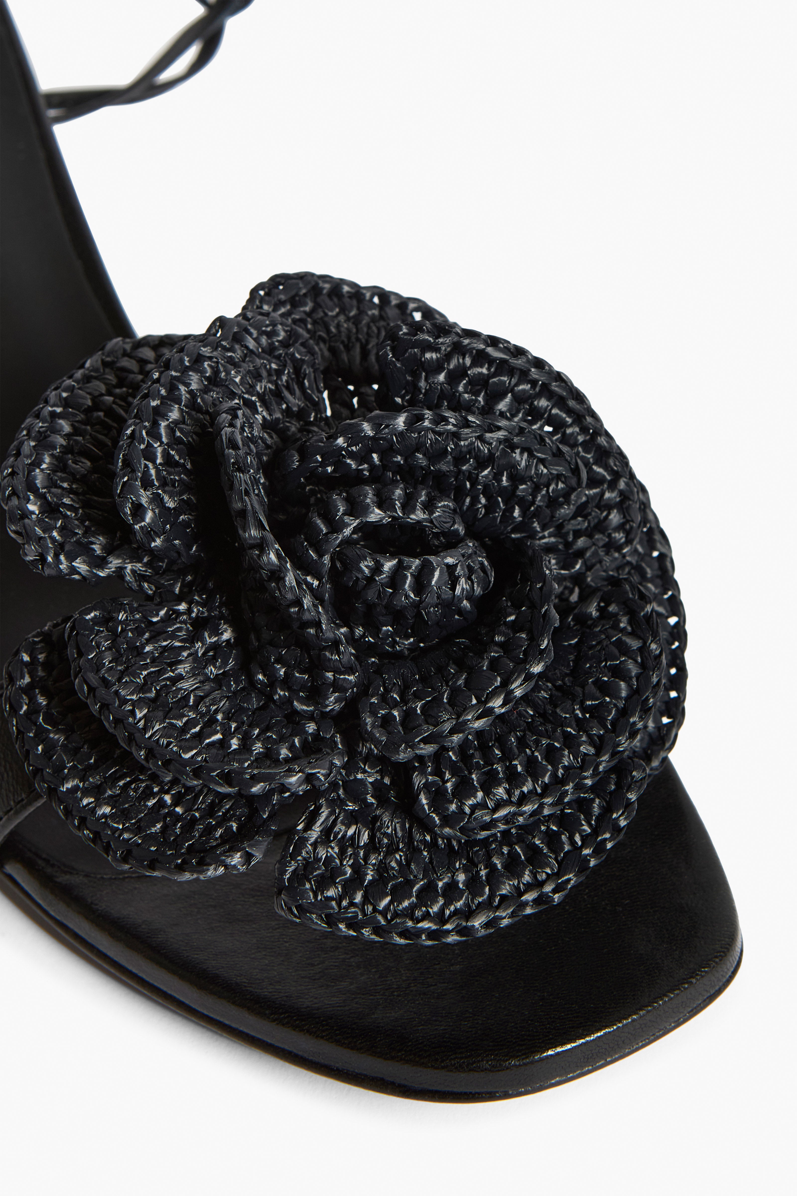 Liviana Conti Sabrina sandales noires nappa talon 30 mm