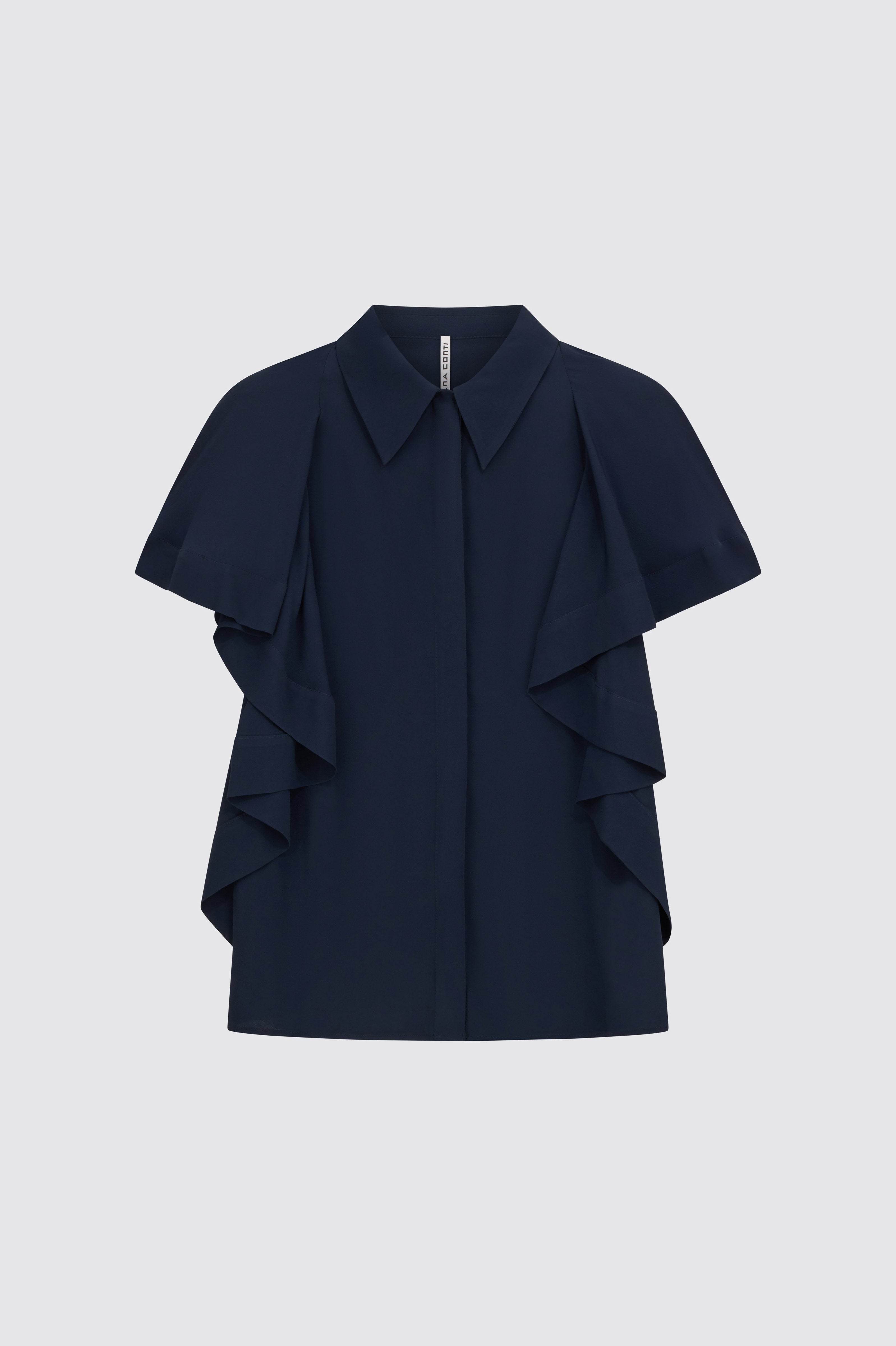 Liviana Conti Jamila blouse Notte acétate soie