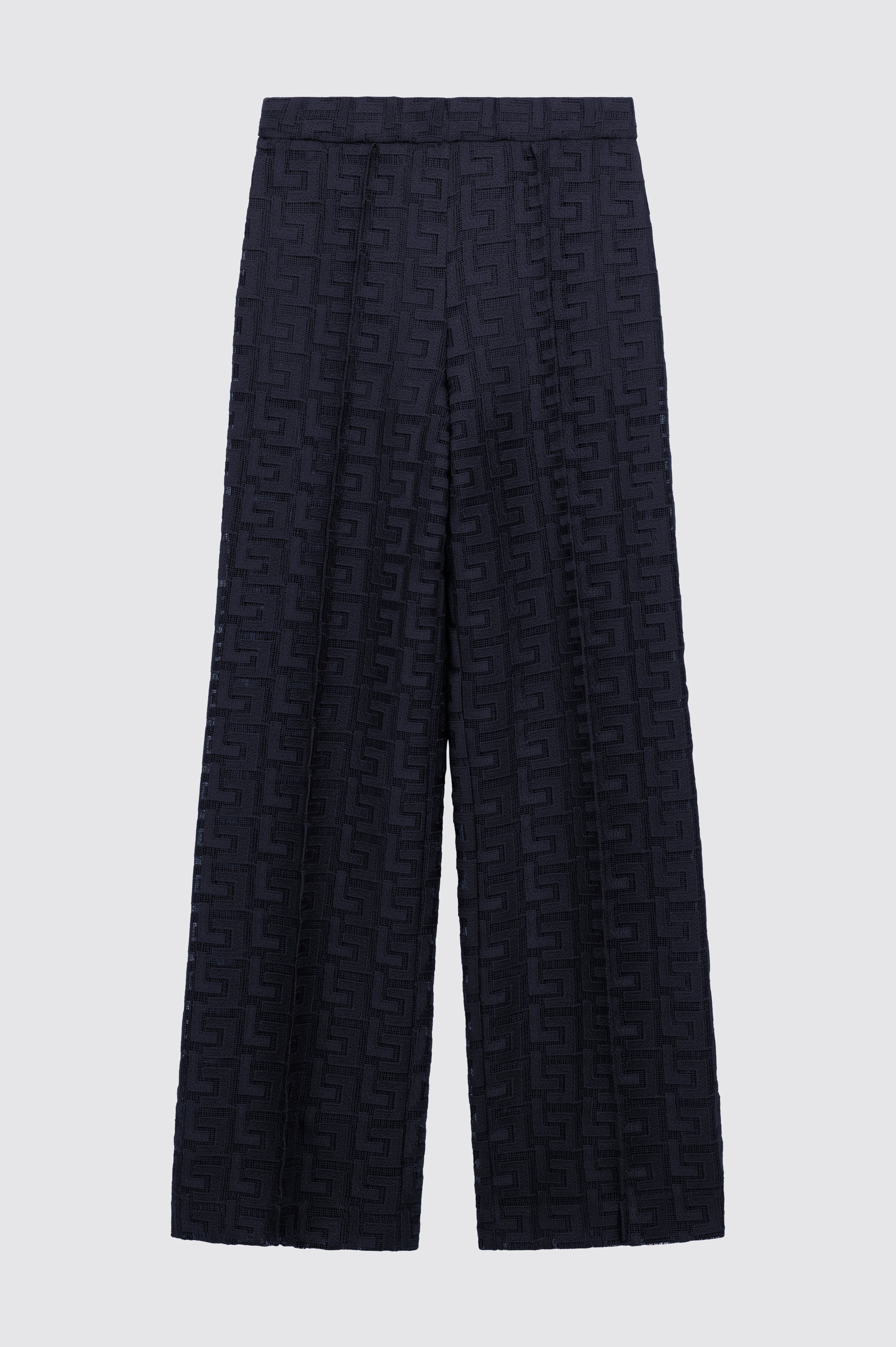 Liviana Conti Ansel Pantalon Droit Macramé Abisso Taille 38-48