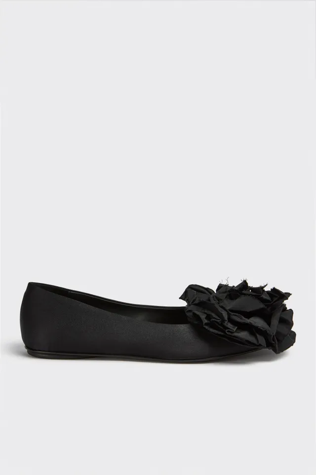 Liviana Conti Carmen ballerines noir satin