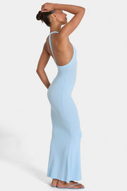 Oh Polly ButterCloud Maxi robe longue sky stretch