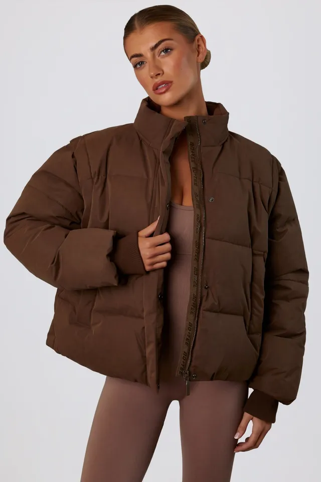 Oh Polly Essential BT0786 doudoune courte marron