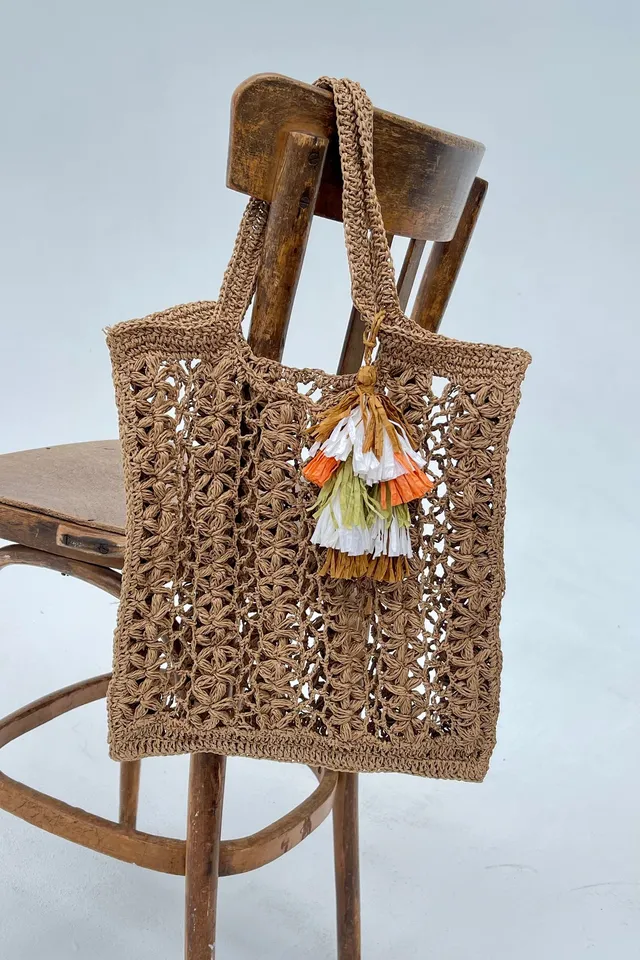 CHICOSOLEIL SACS & PANIERS Sac KIMI panier raffia naturel