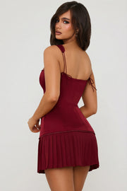 Oh Polly Dresses Evangeline 10947 robe rouge corset