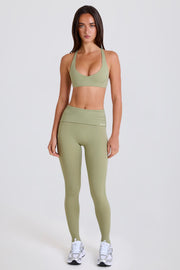Oh Polly BT2499 leggings matcha étrier taille basse