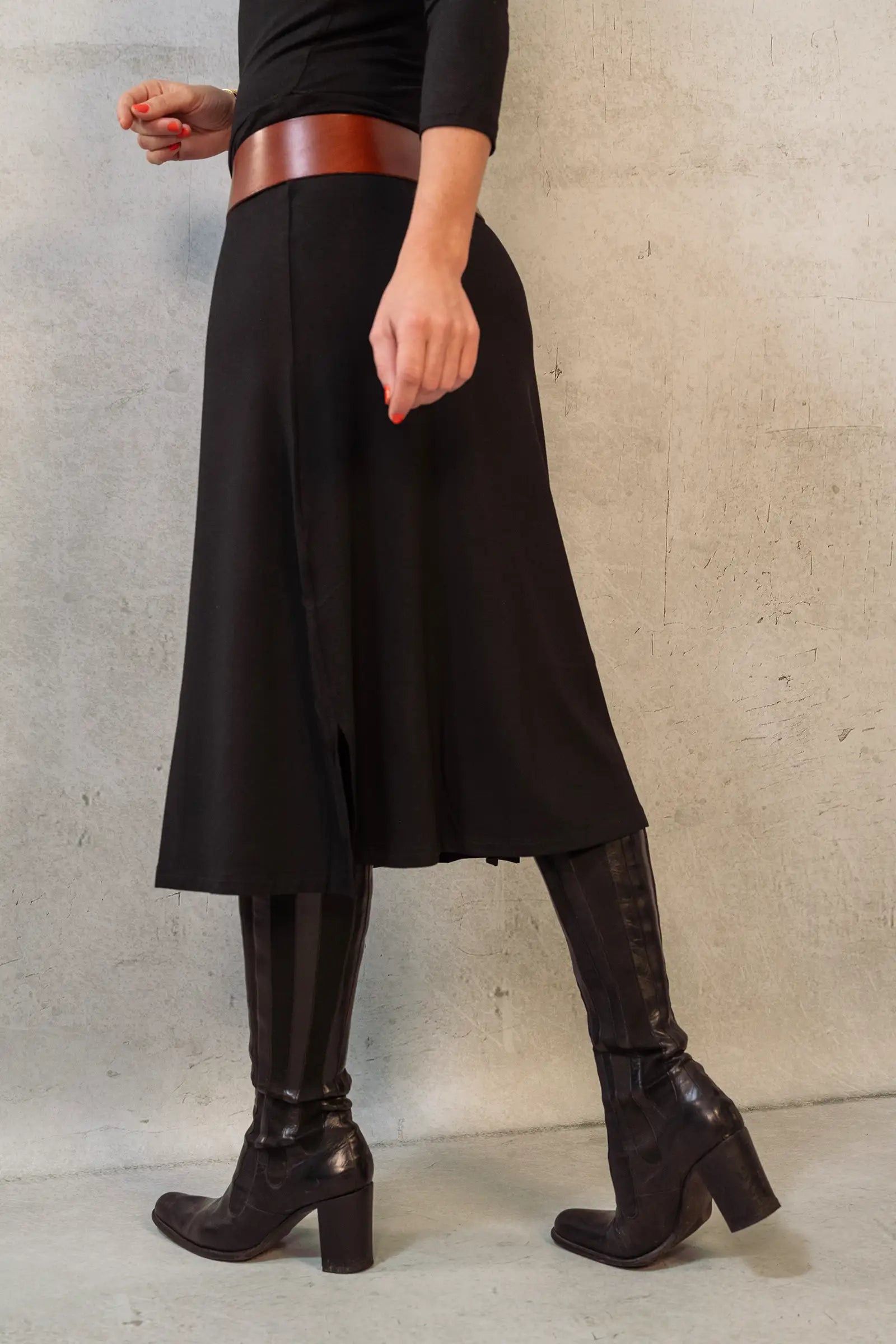 THELMA & ROSE Juliette robe midi col bateau navy 36