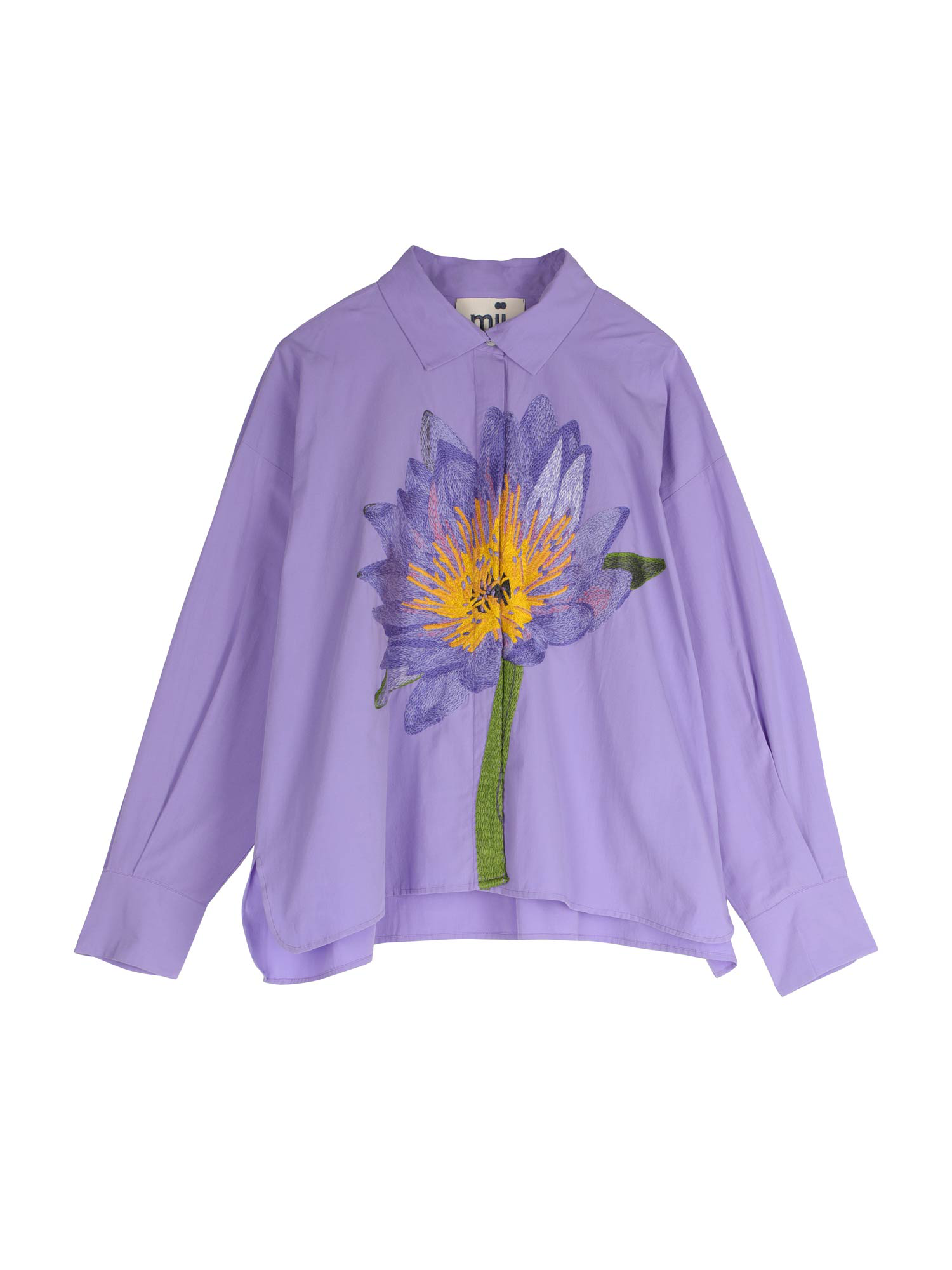 MII Les iconiques chemise Greta Nymphéa coton brodée