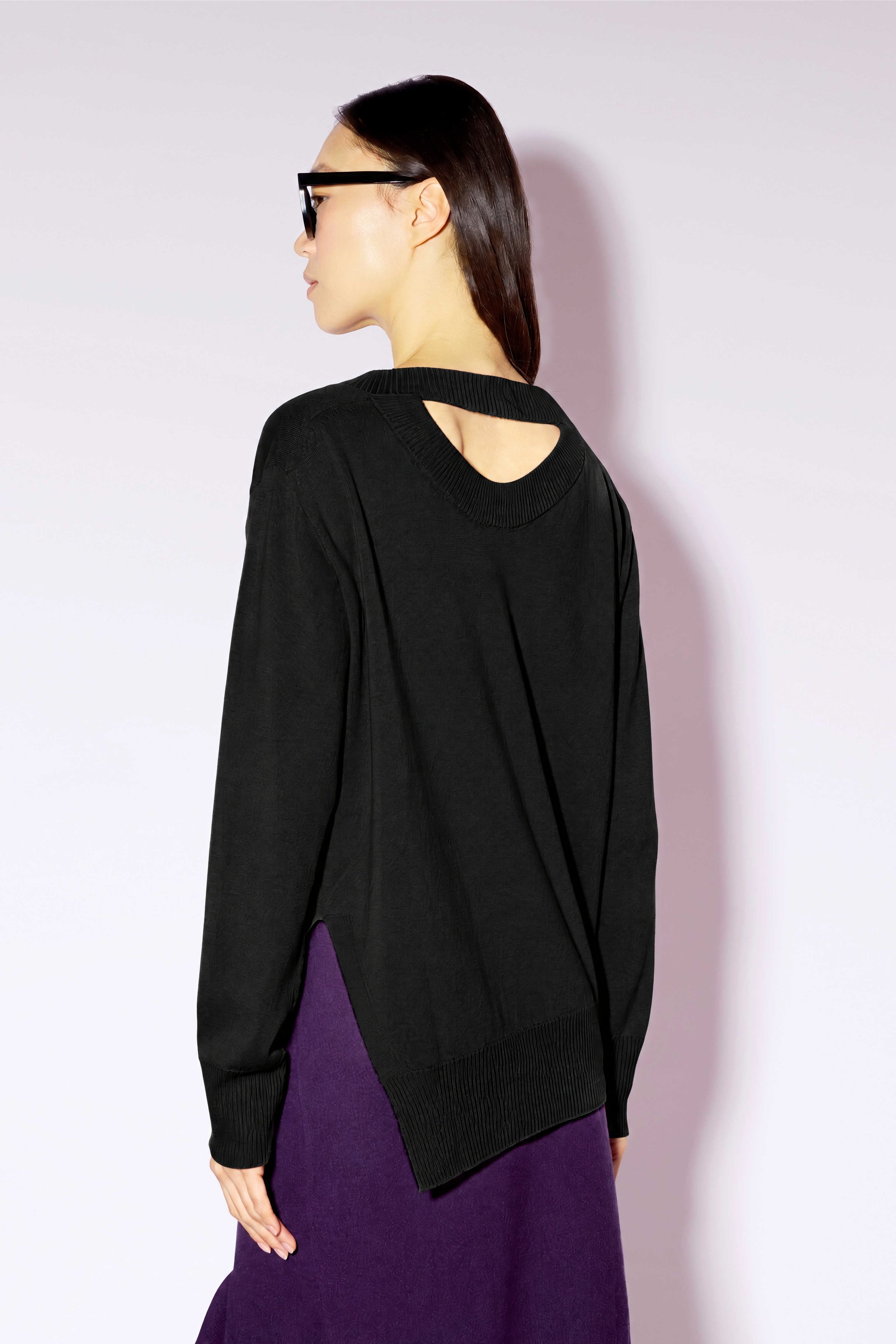Liviana Conti Blake pull noir M laine mérinos