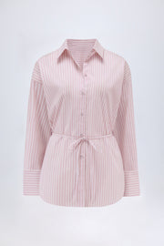 Oh Polly Tops Lerici NS10592 Chemise Rose Rayée