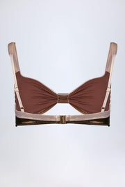 Oh Polly Palmita Haut Bikini Bronze Doré Froncé