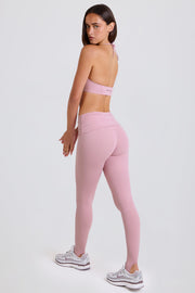 Oh Polly Legging Étrier Mauve Taille Mi-Haute