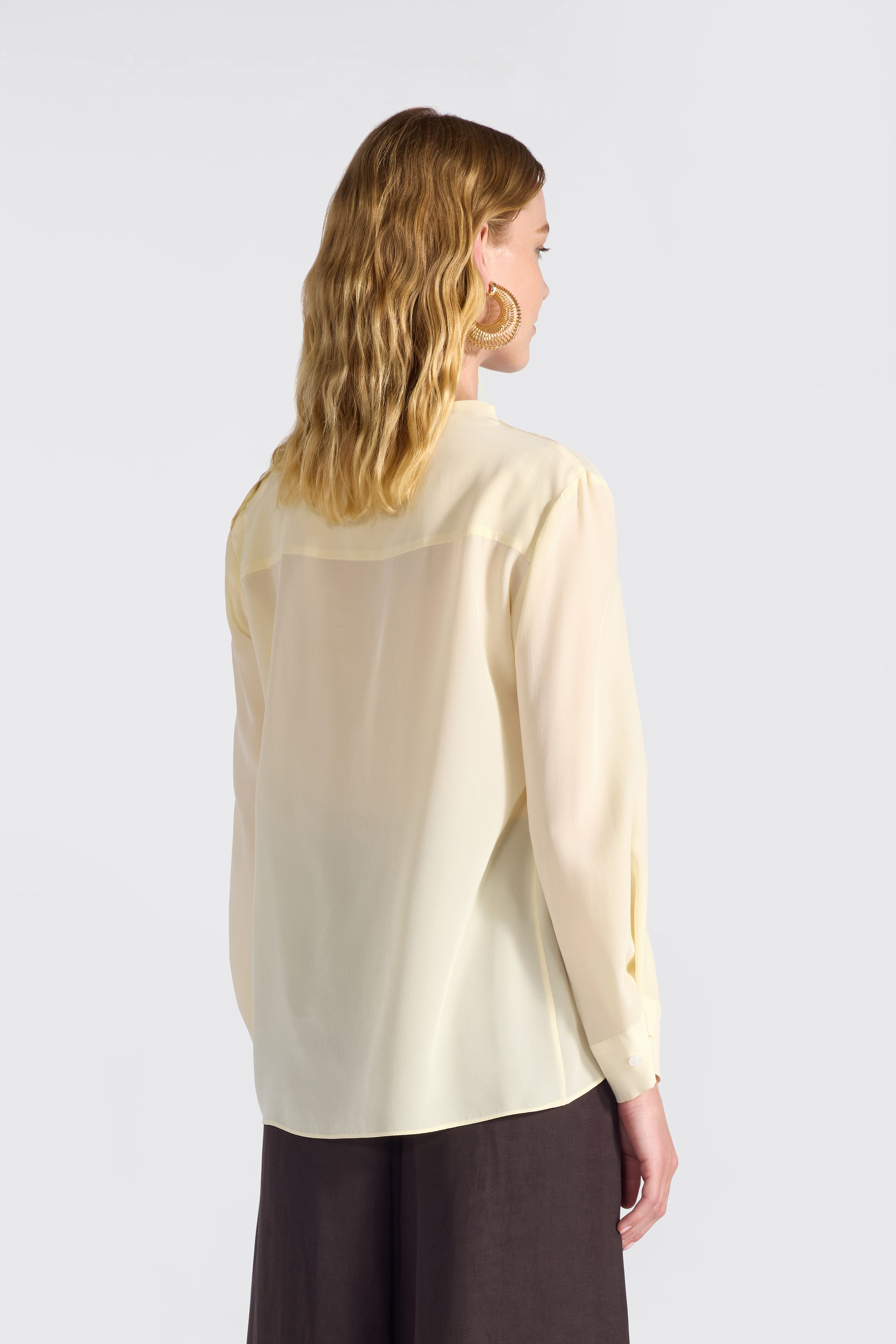 Liviana Conti Jodie blouse soie Polline 40