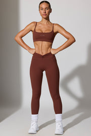 Oh Polly Change BT0895 legging marron poches sculptant