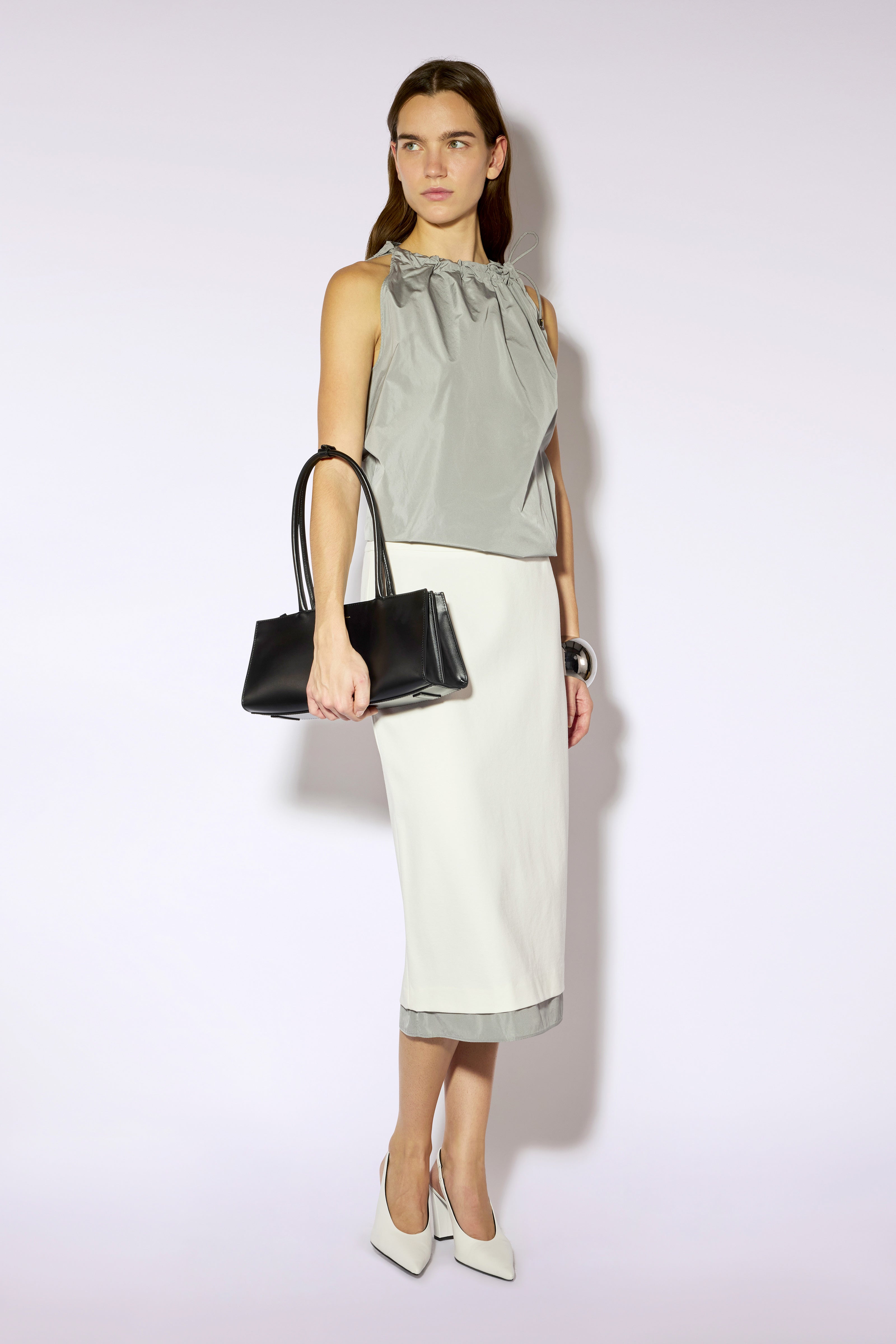 Liviana Conti Top Lea top sans manches acier 38 taffetas