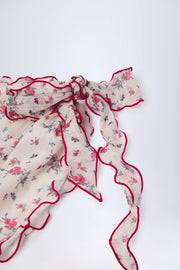 Oh Polly Swim Molinas paréo rouge floral mesh