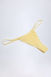 Oh Polly Swim Bosa bas de bikini jaune citron taille haute