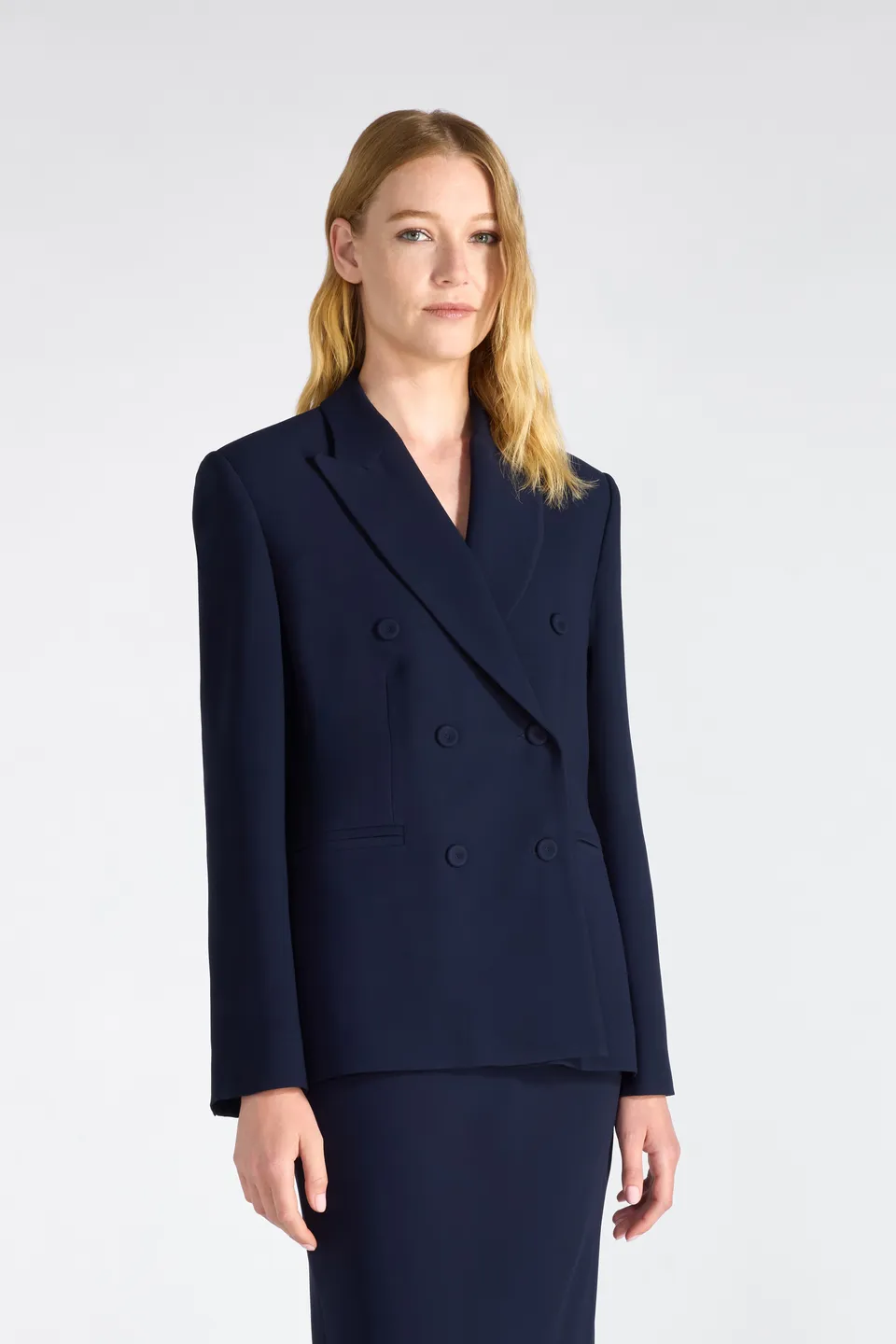 Liviana Conti Roger Blazer Femme Double Boutonnage Nuit