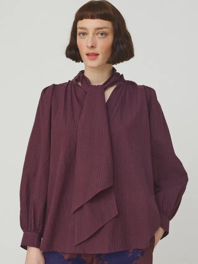 Mii Mii à table Claudie Les Unis blouse coton soie
