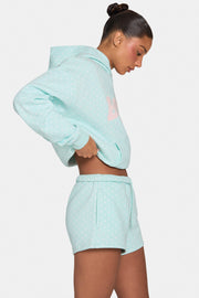 Oh Polly Shorts sweat short menthe pois décontracté