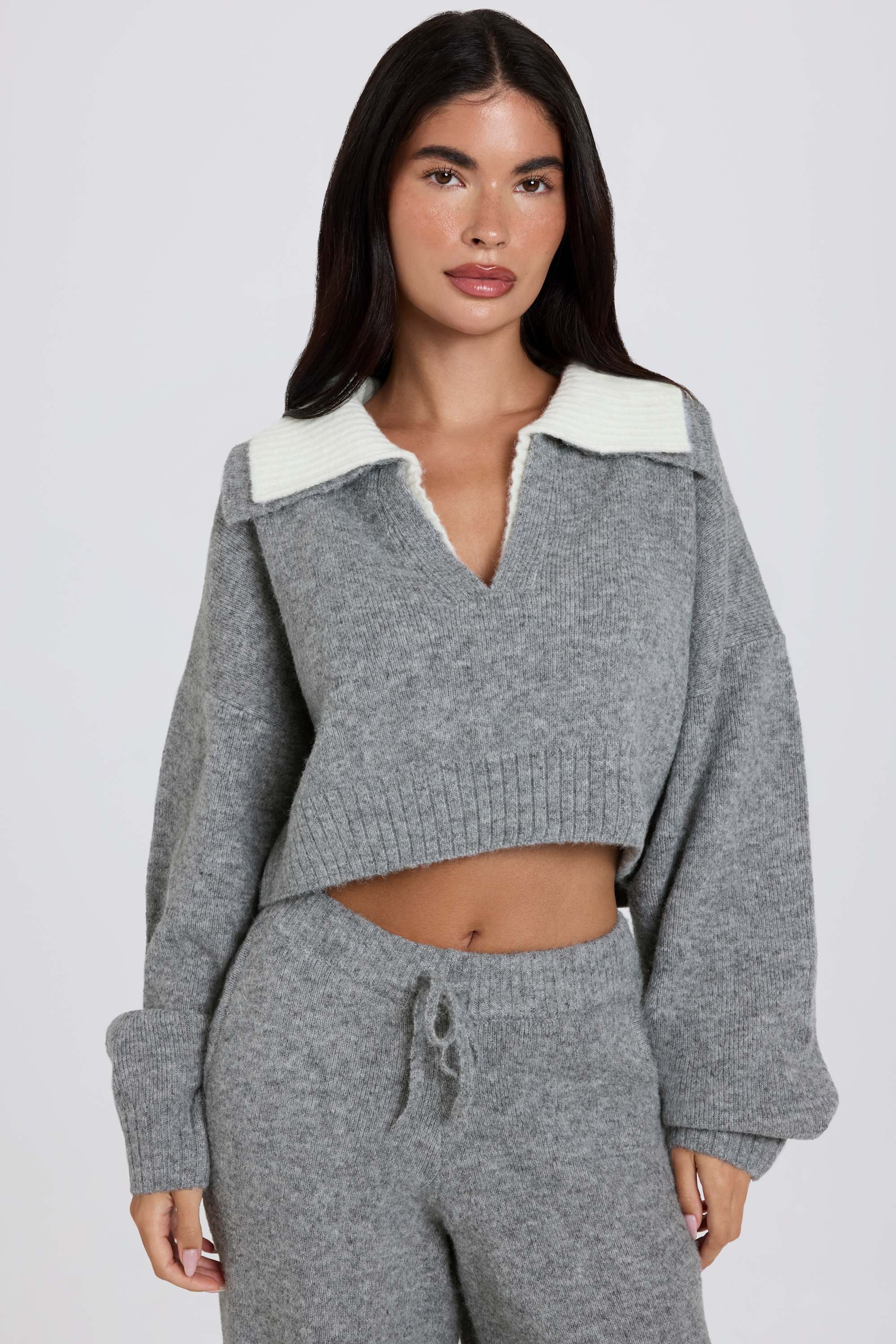 Oh Polly Knitwear Jumper BT02525 Pull Gris Laine