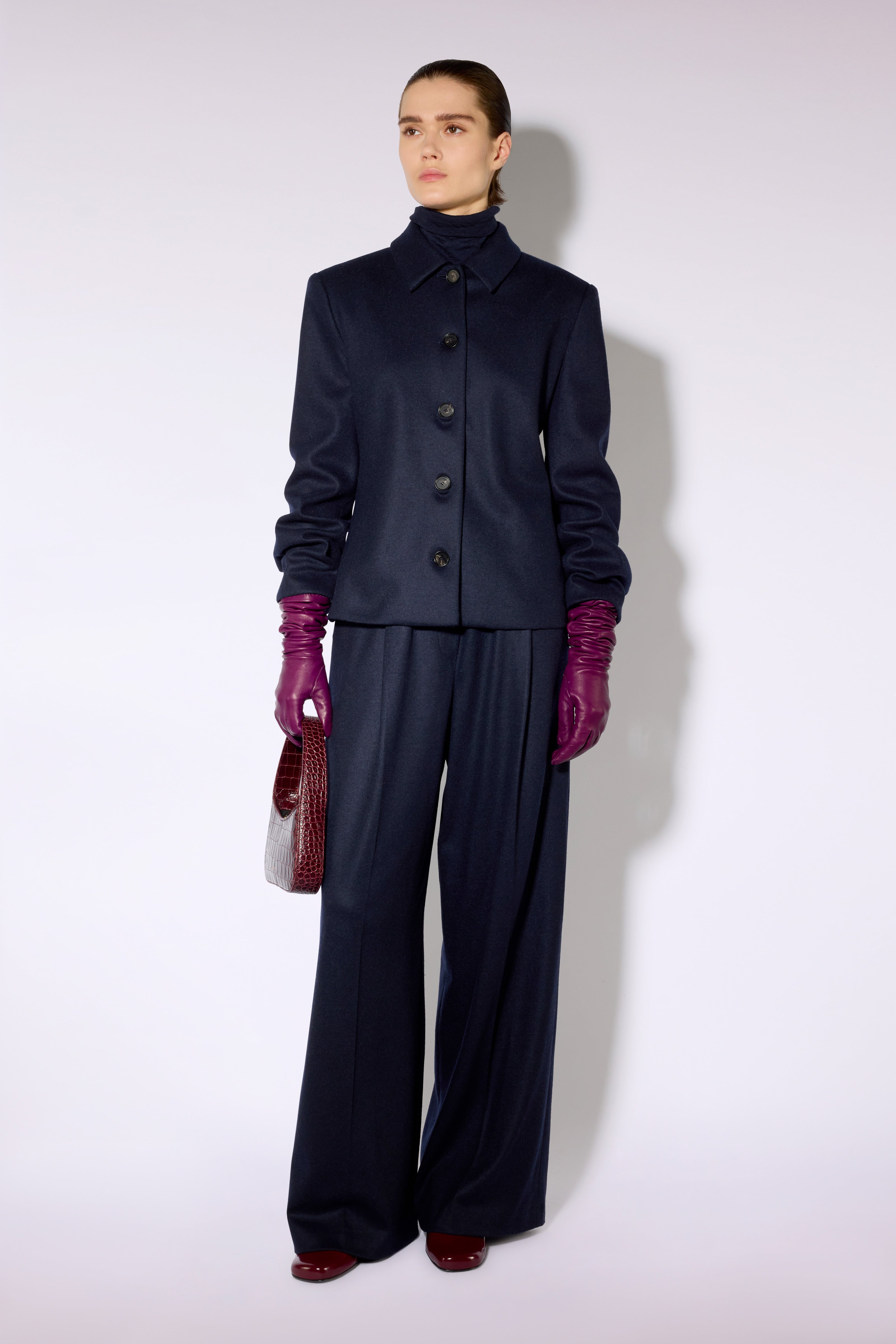 Liviana Conti Angel sac cuir aubergine croco