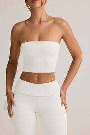 Oh Polly Verna 14141 crop top bandeau blanc modal