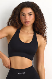 Oh Polly Bo+Tee FlexiRib Racerback Brassière Sport Noir