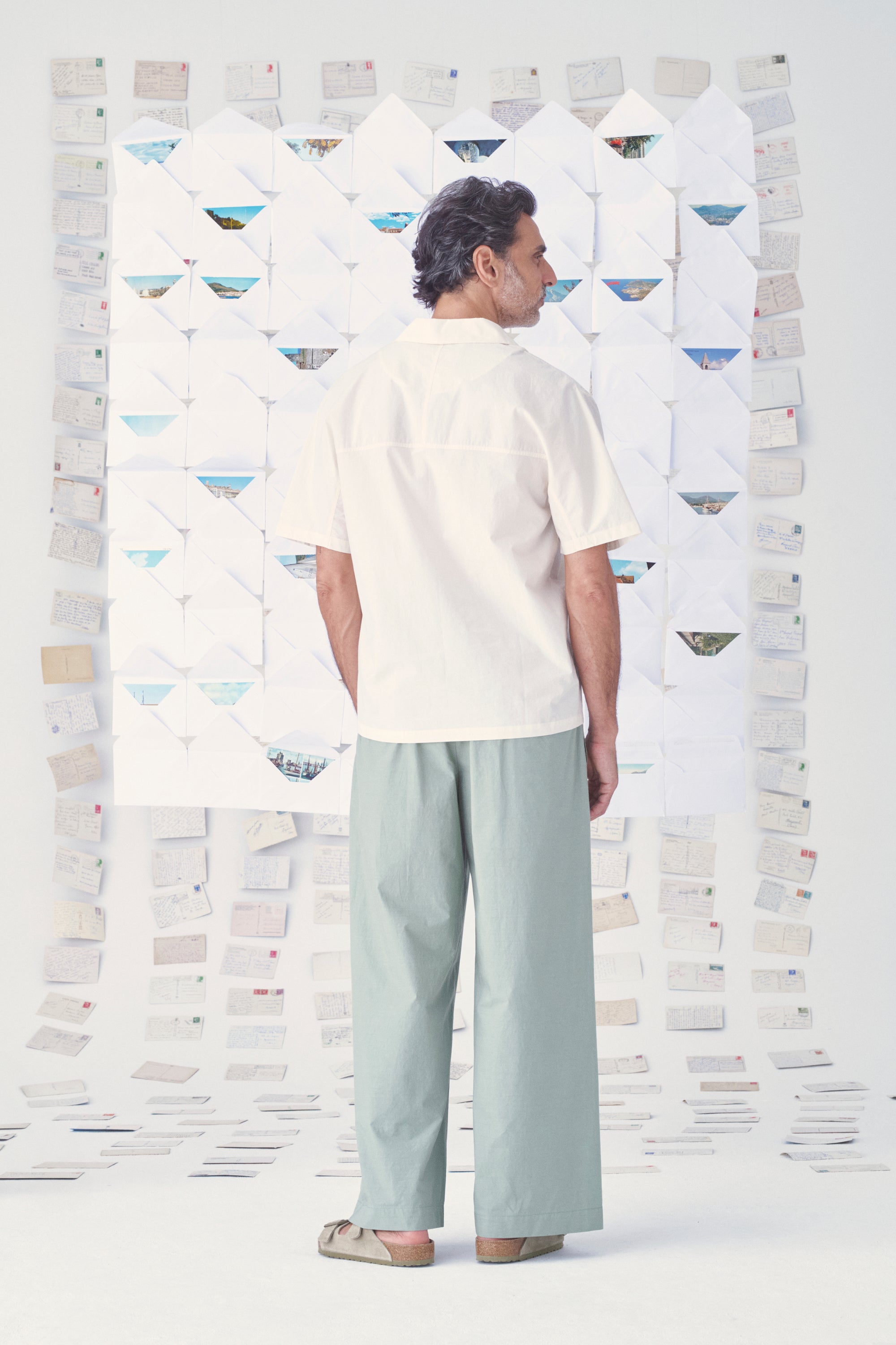 MII Mii en carte postale Louis pantalon popeline coton S