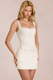 Oh Polly Dresses Robe Mini Aralyn Perle Dentelle Corset