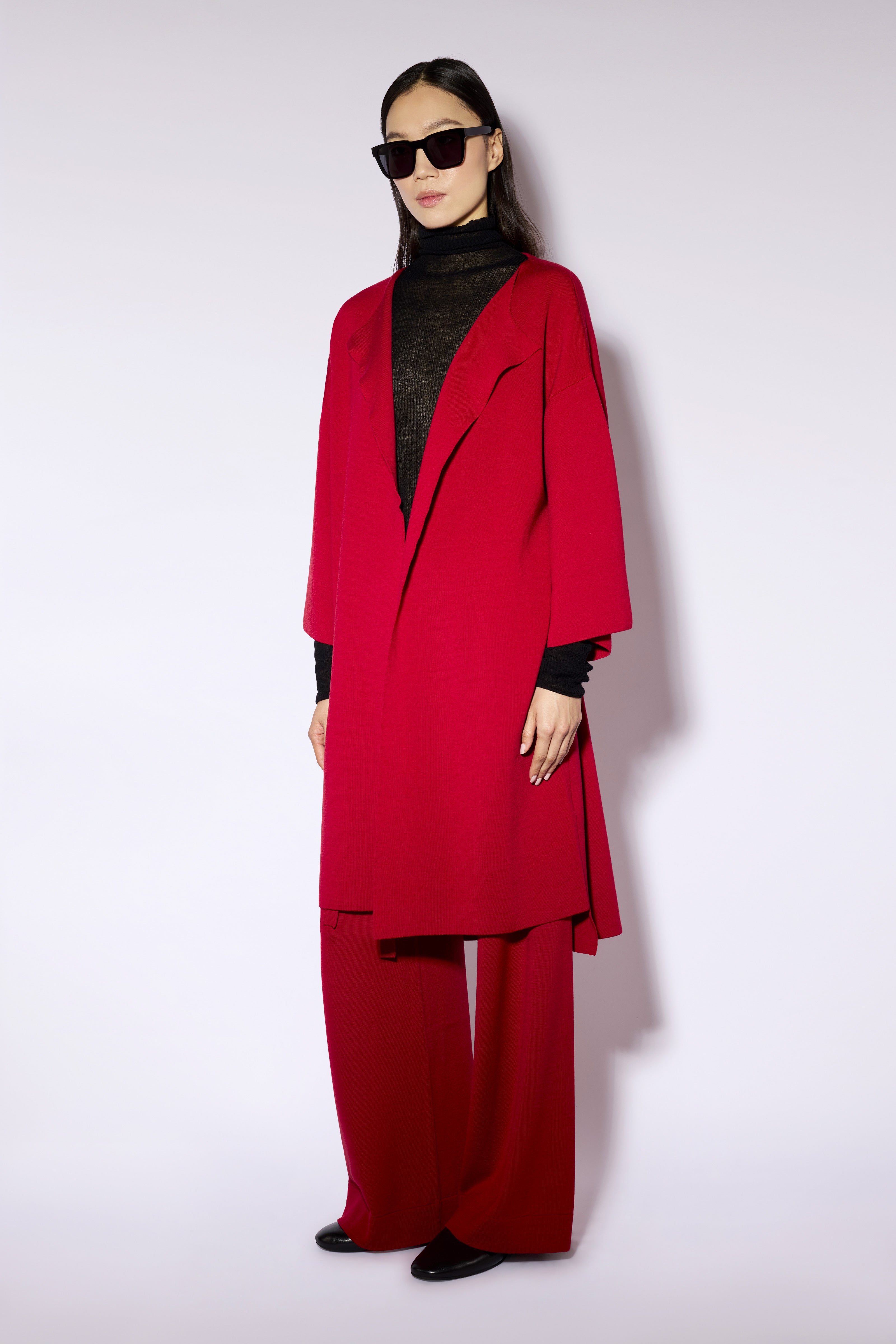 Liviana Conti Cynthia Cardigan Laine Mérinos Noir Ouvert