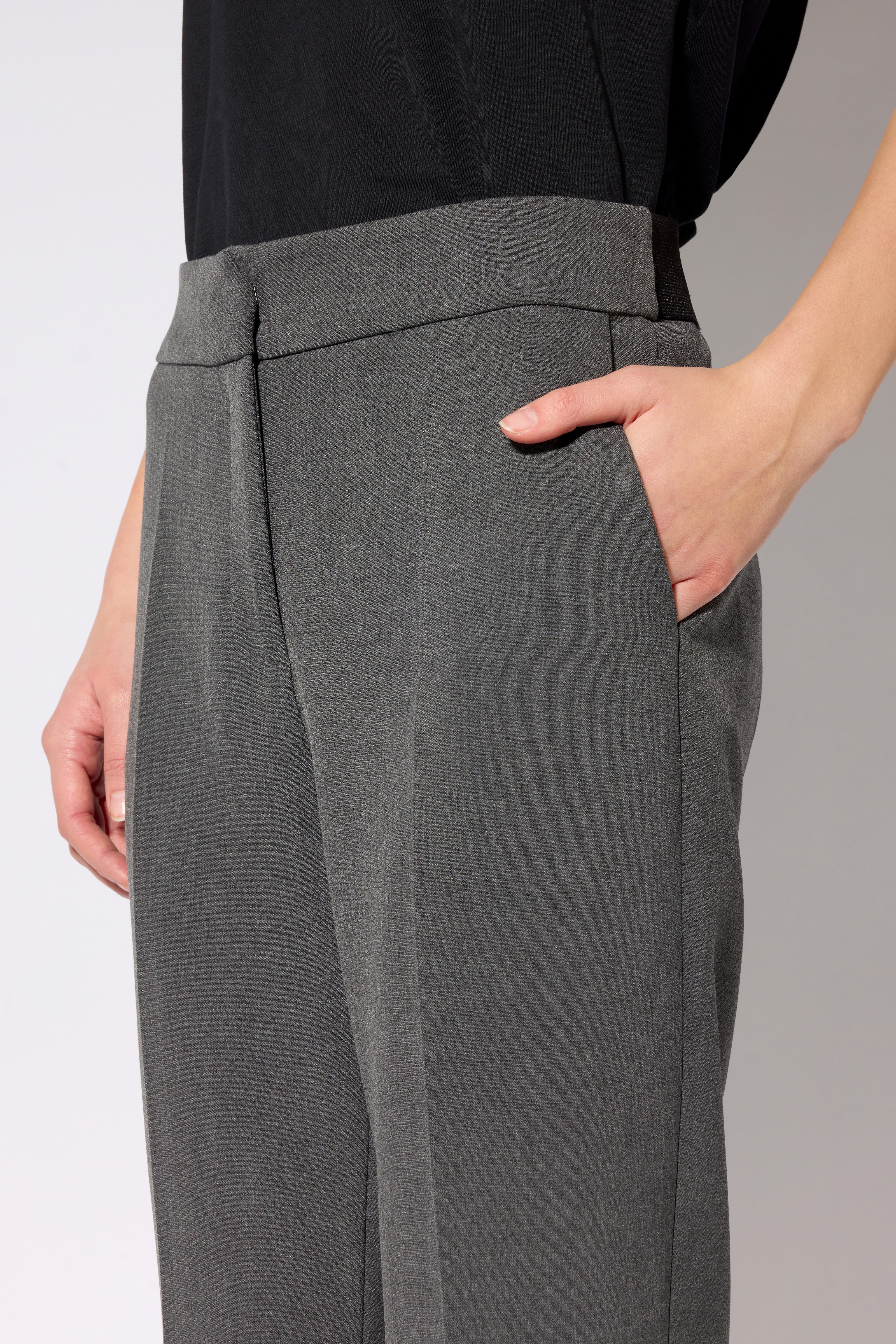Liviana Conti Zack pantalon femme gris classique taille 38-48