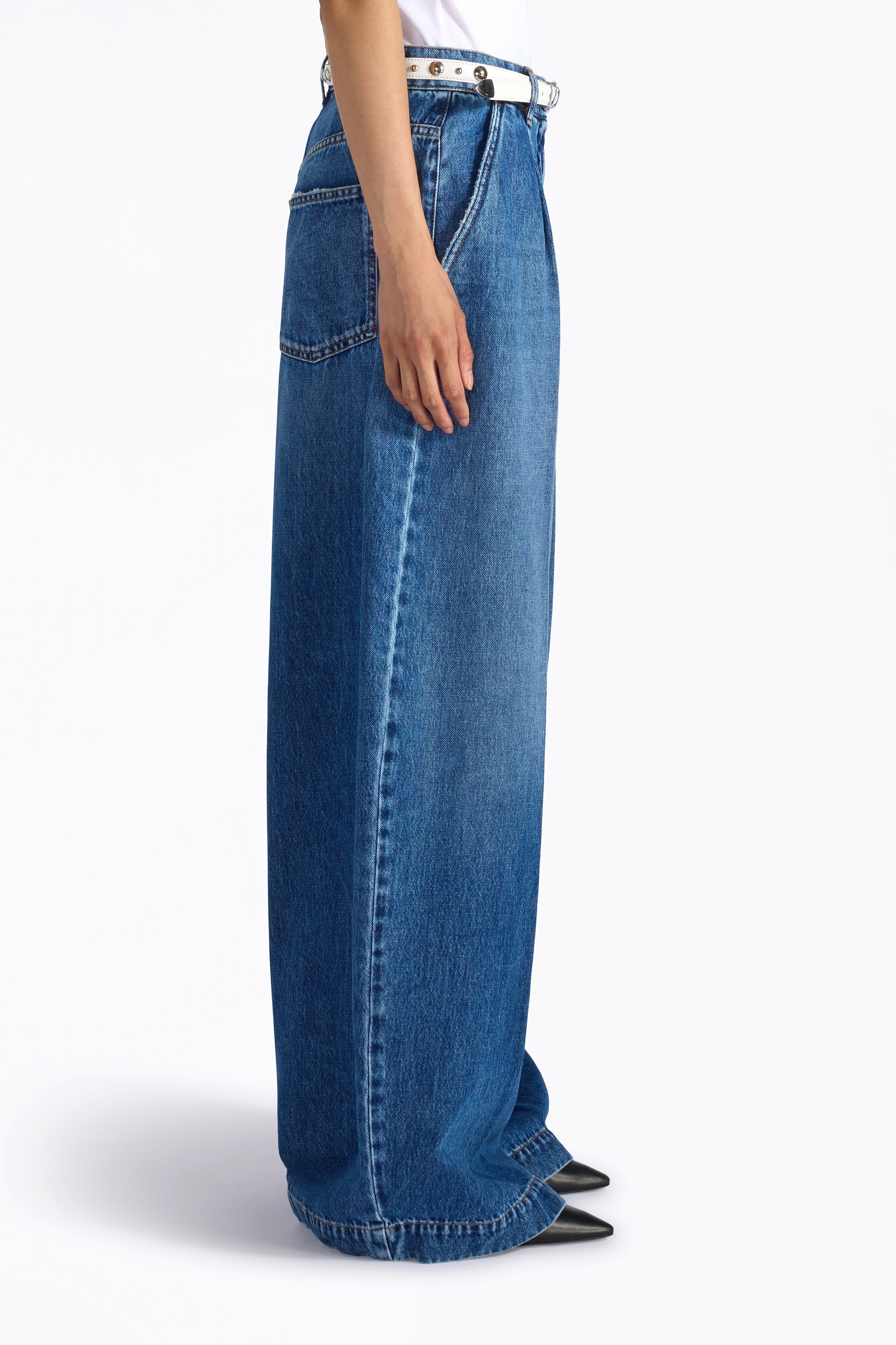 Liviana Conti Zachary jean large mid blu denim