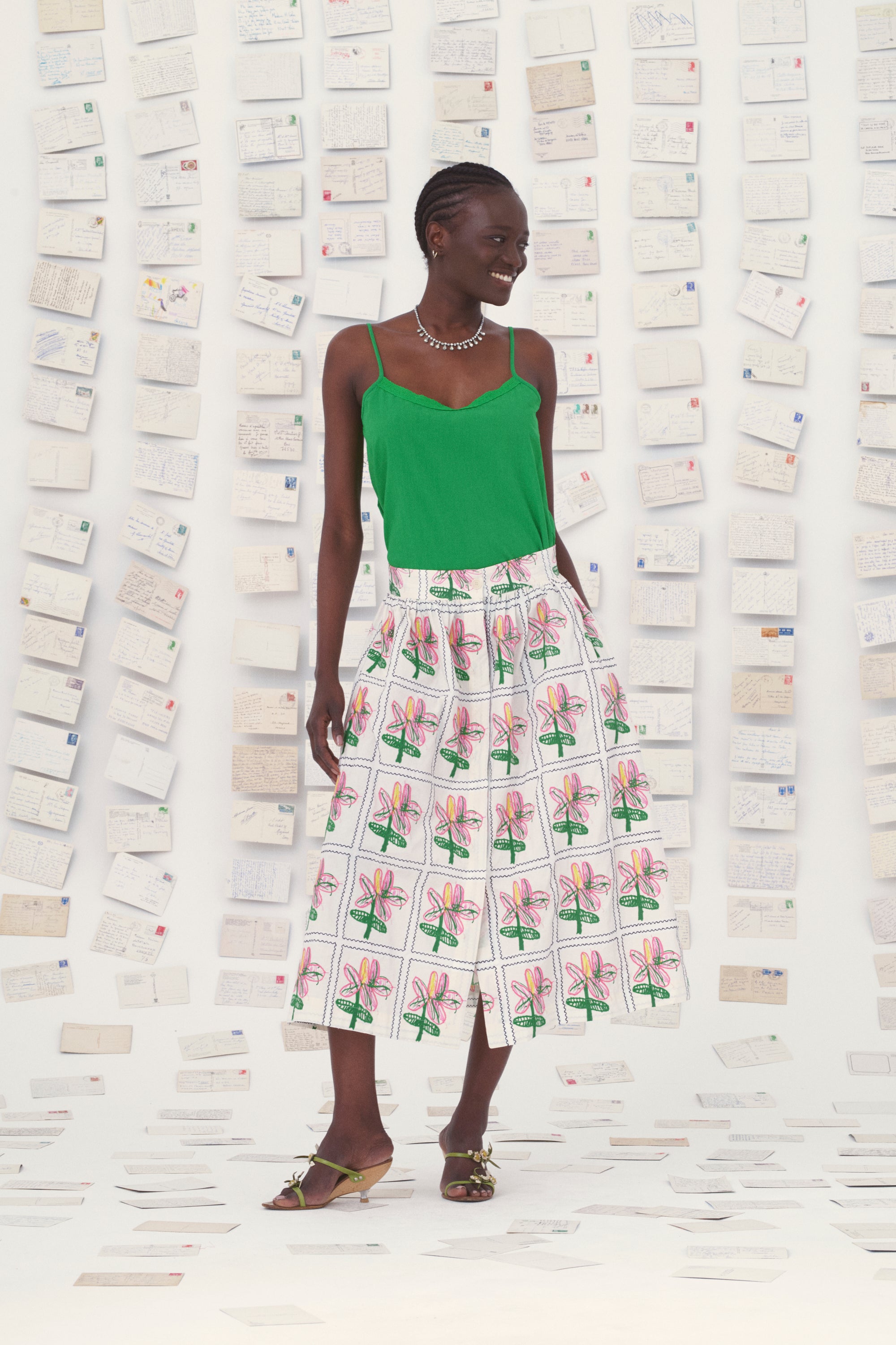 MII Mii en carte postale Top Dafni coton Les Unis