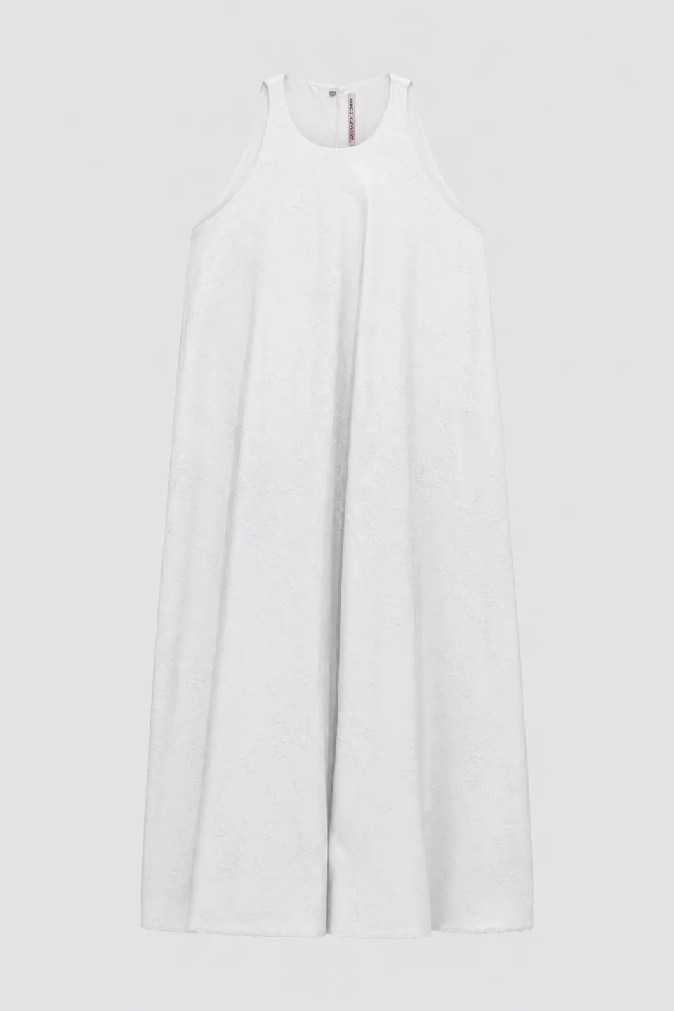Liviana Conti Selma robe longue Corallo Terracotta popeline