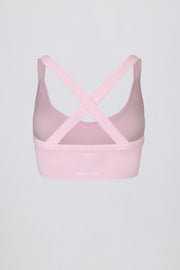 Oh Polly Super Sculpt BT2472 brassière sport rose pâle col V