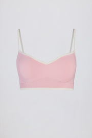 Bo+Tee Soft Active brassière sport rose col cœur