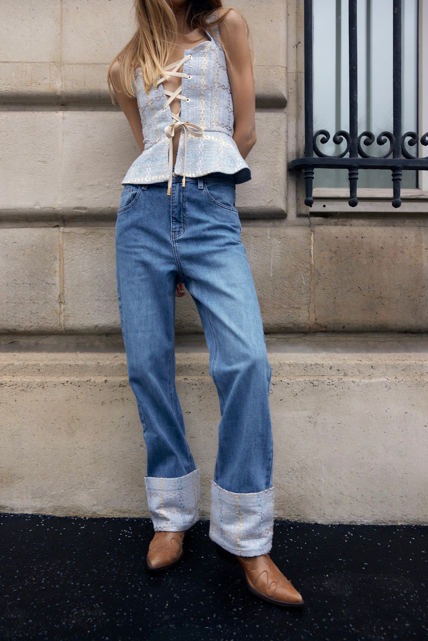 The Ethiquette Narcisse jean denim Atlantis taille M