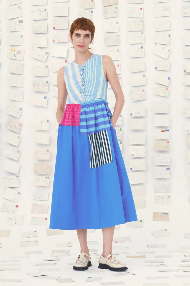 Mii en carte postale Robe Ilana Les Cyclades robe imprimée