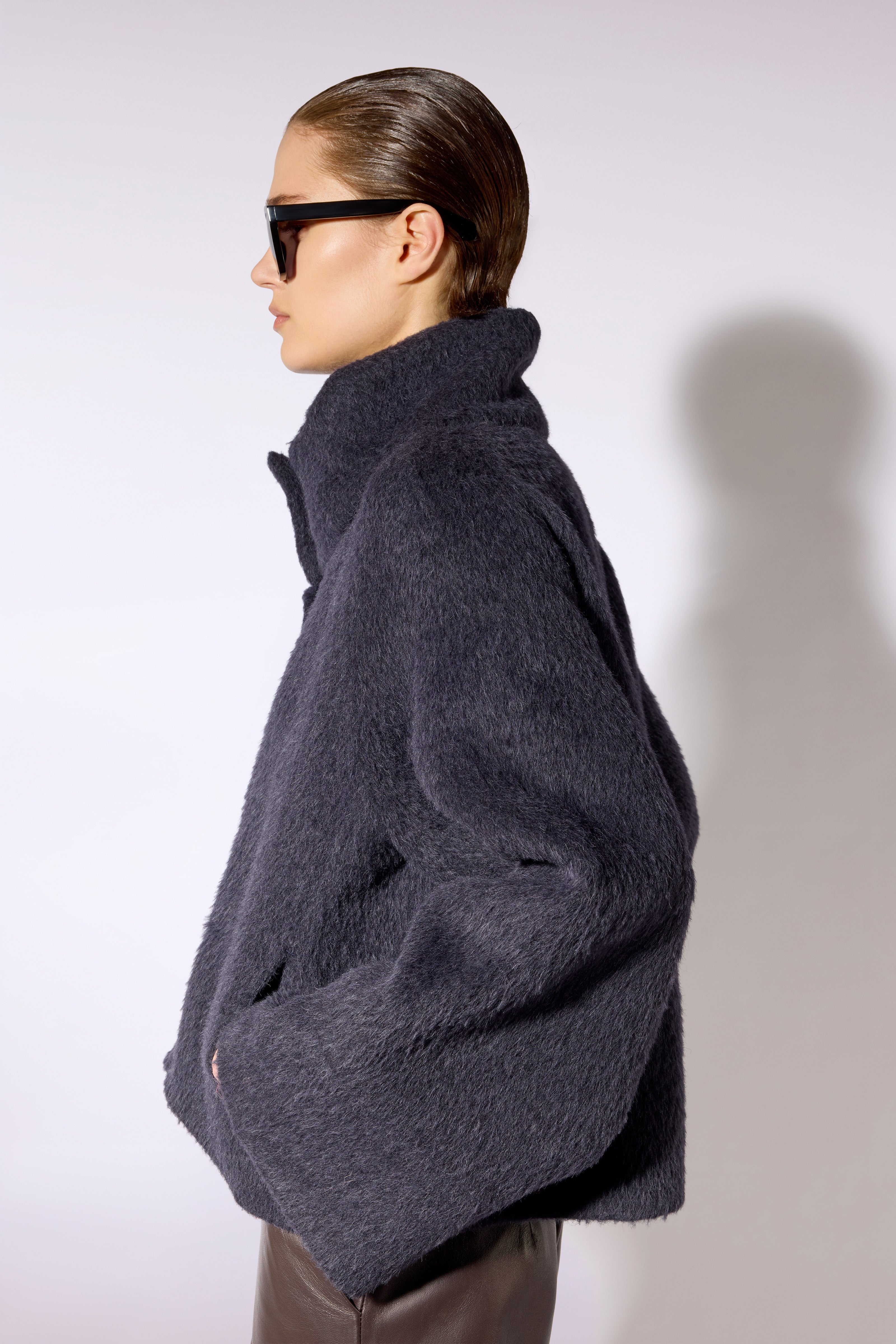Liviana Conti Lasonne manteau notte bleu nuit taille M
