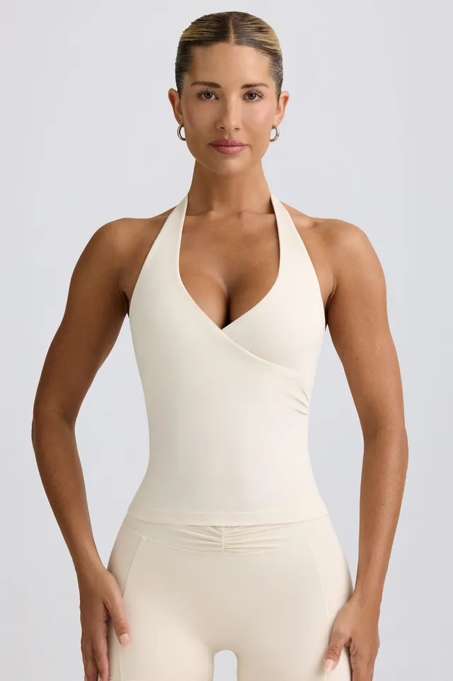 Oh Polly Bo+Tee top halter vanilla dos nu rembourré