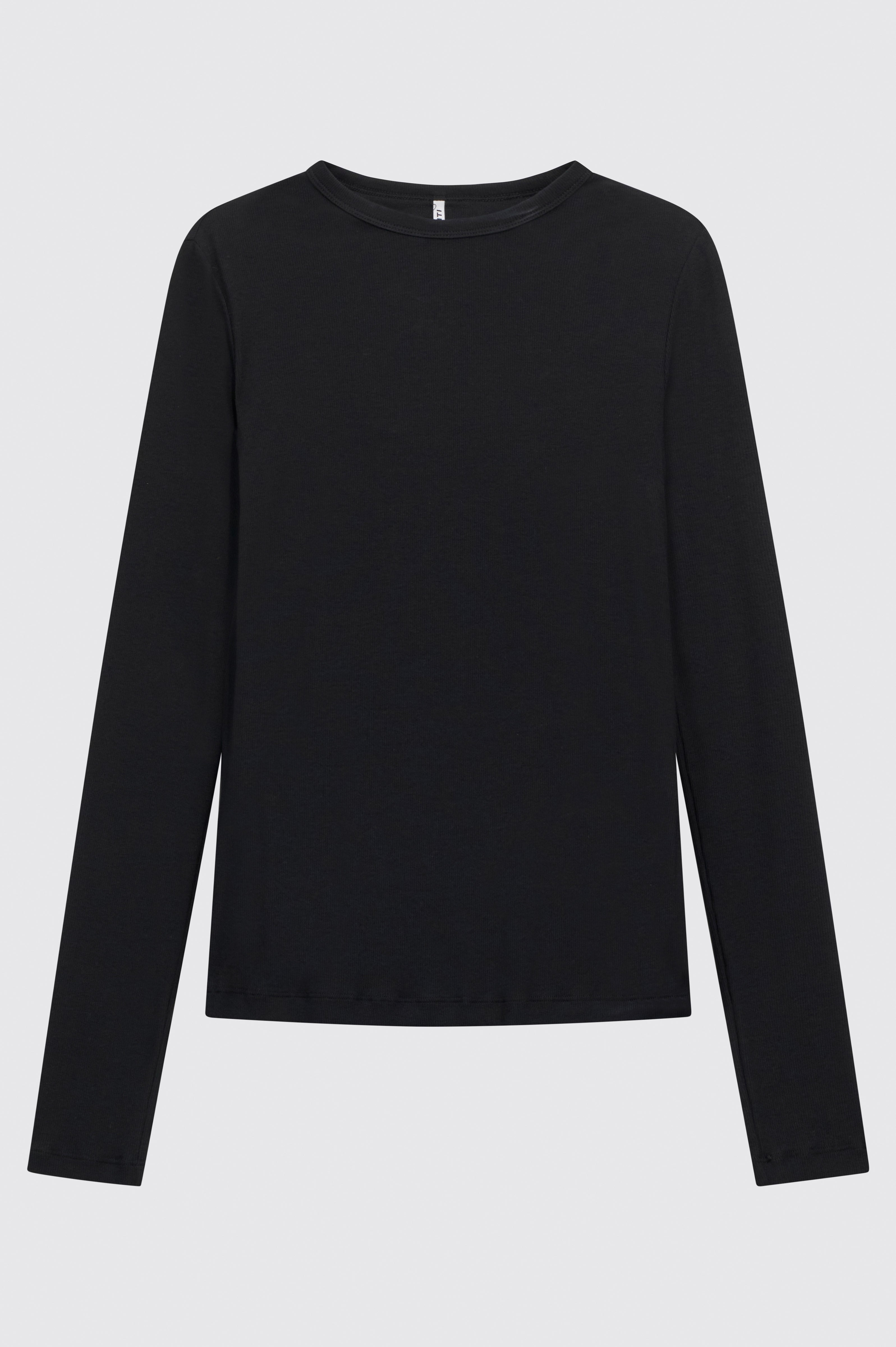 Liviana Conti Caroline t-shirt coton bio noir manches longues