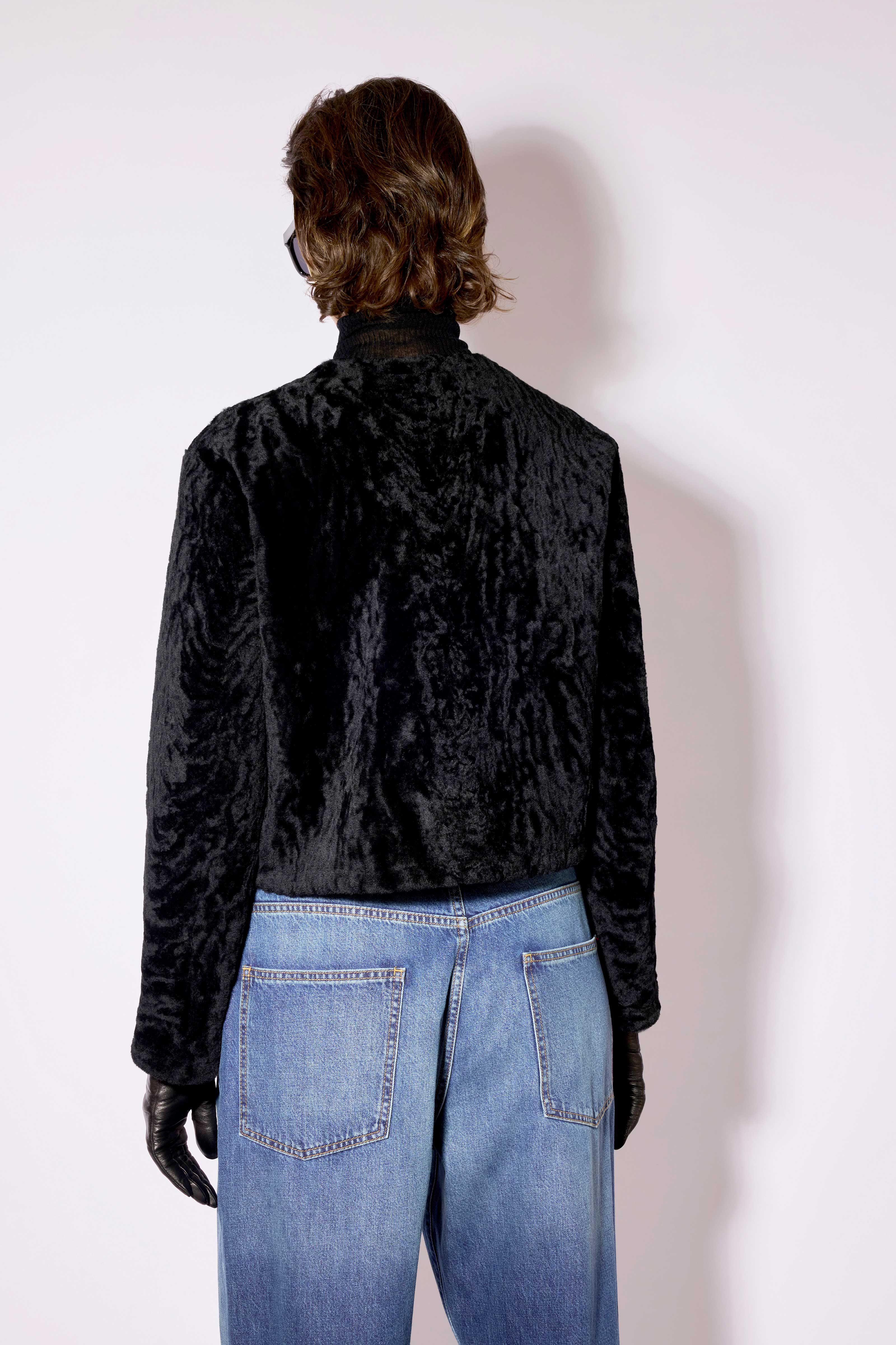 Liviana Conti Mark veste mouton véritable noir réversible 38-48