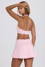 Oh Polly Bo+Tee mini jupe-short rose Bloom stretch
