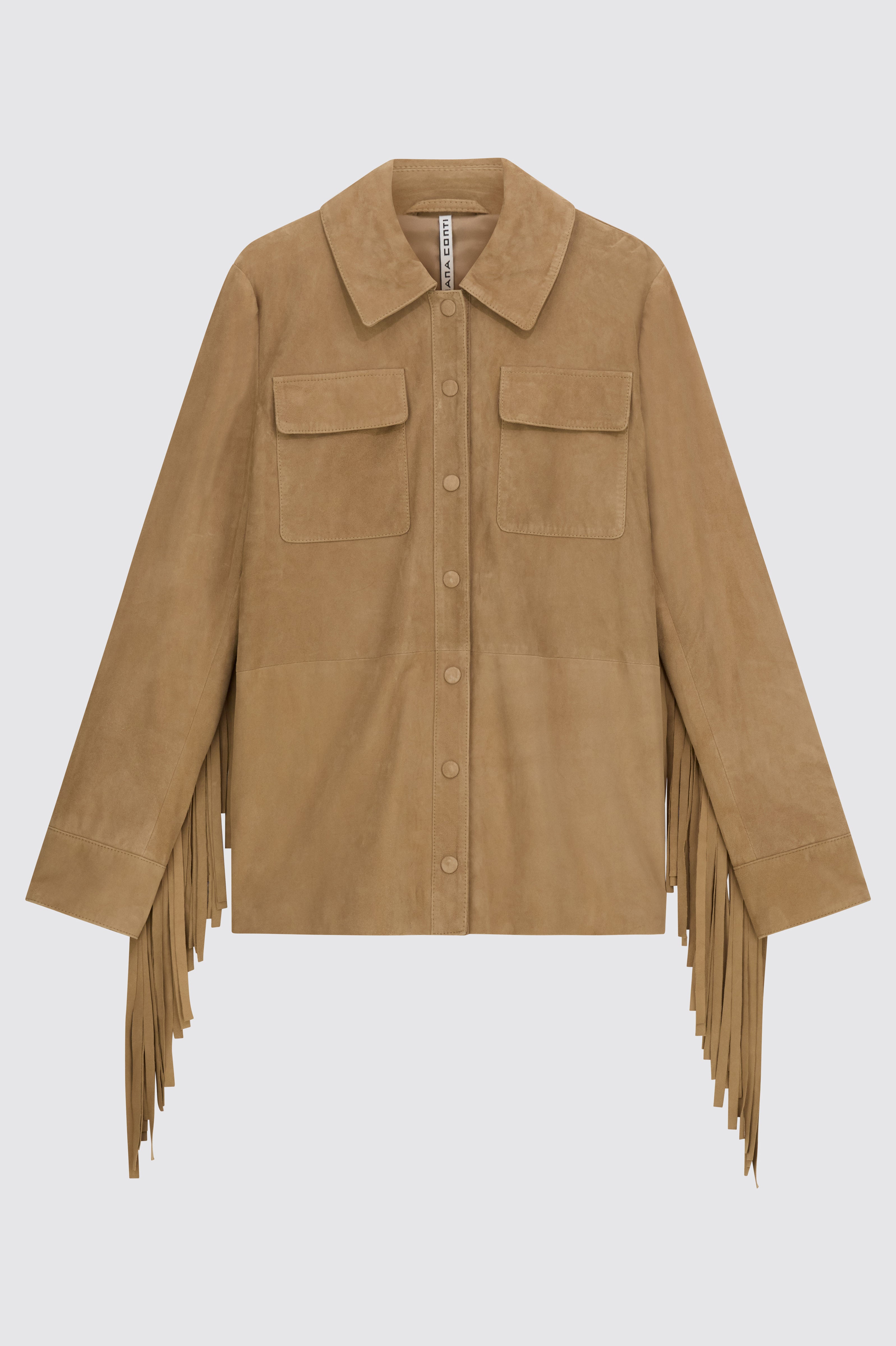 Liviana Conti Malcom veste chemise franges dos écru