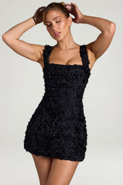 Oh Polly Posy 8329 robe corset noire fleurs