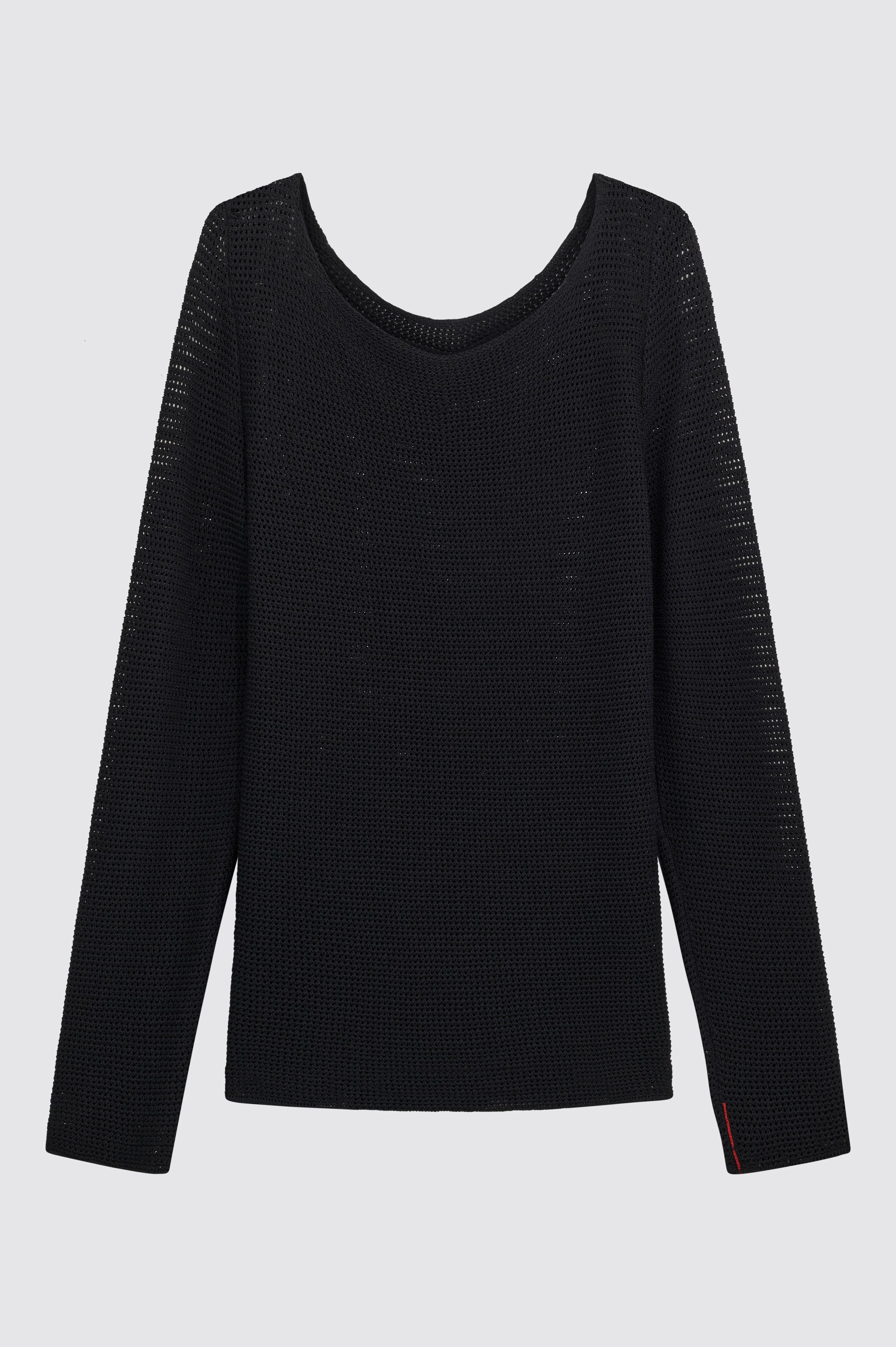 Liviana Conti Giuditta pull résille viscose noir S